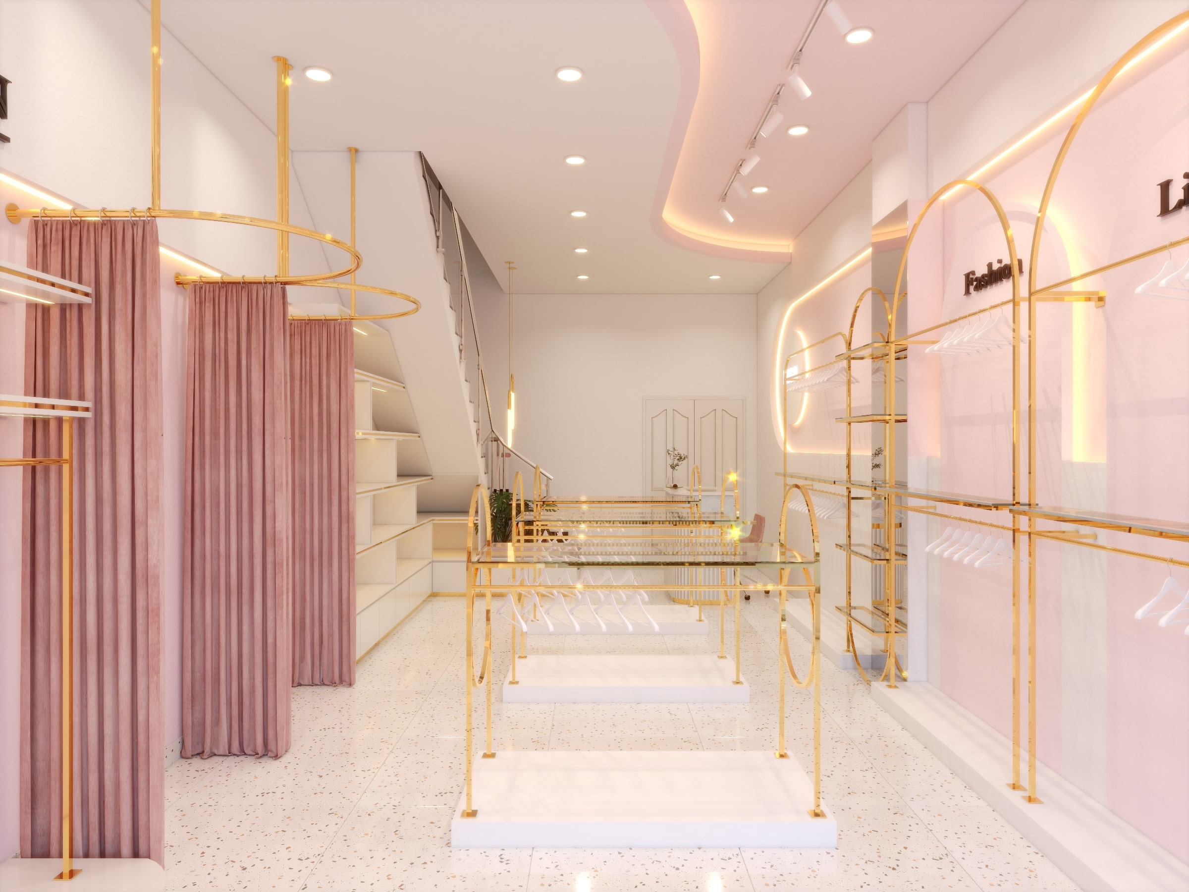 Thiết kế và thi công Shop thời trang Lavie En Rose - Bình Dương