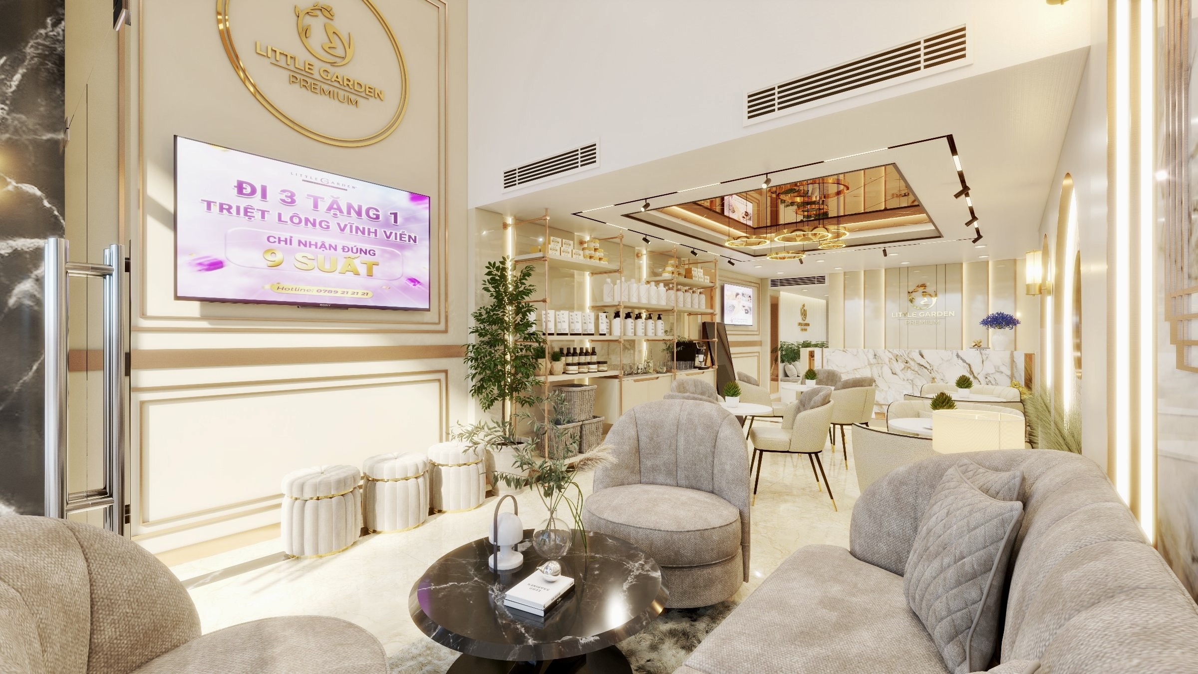 Thiết kế nội thất Spa LITTLE GARDEN