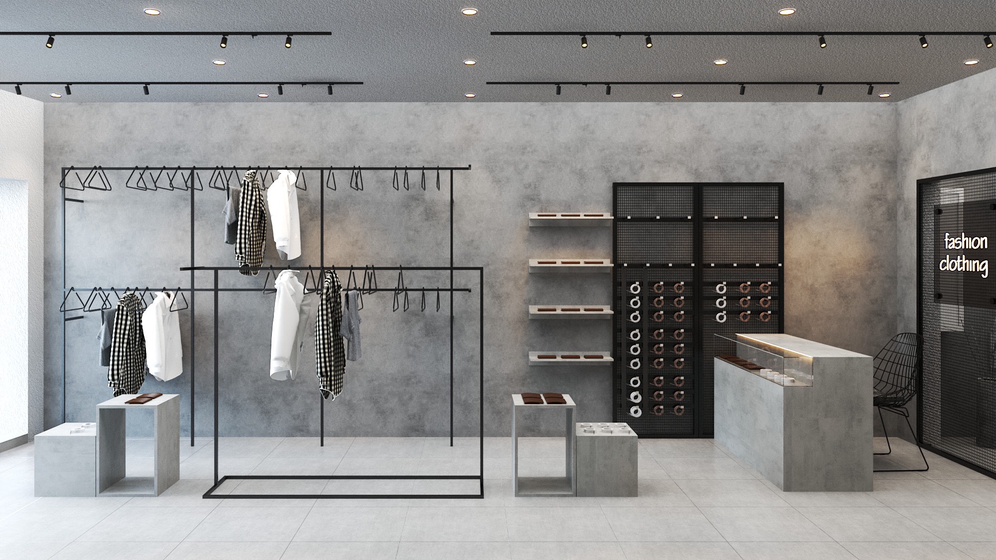Thiết kế và Thi Công Nội Thất Shop Thời Trang PONZ
