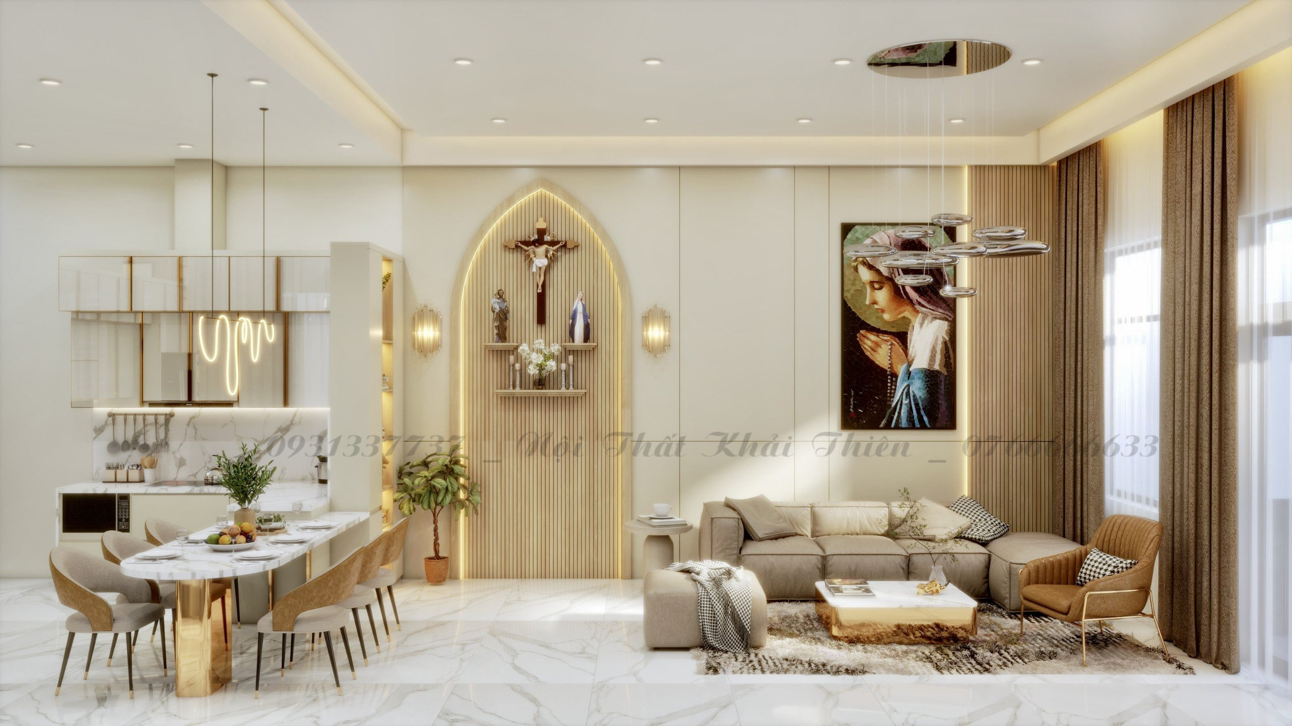 Thiết kế nội thất nhà phố Thành Phố Biên Hòa