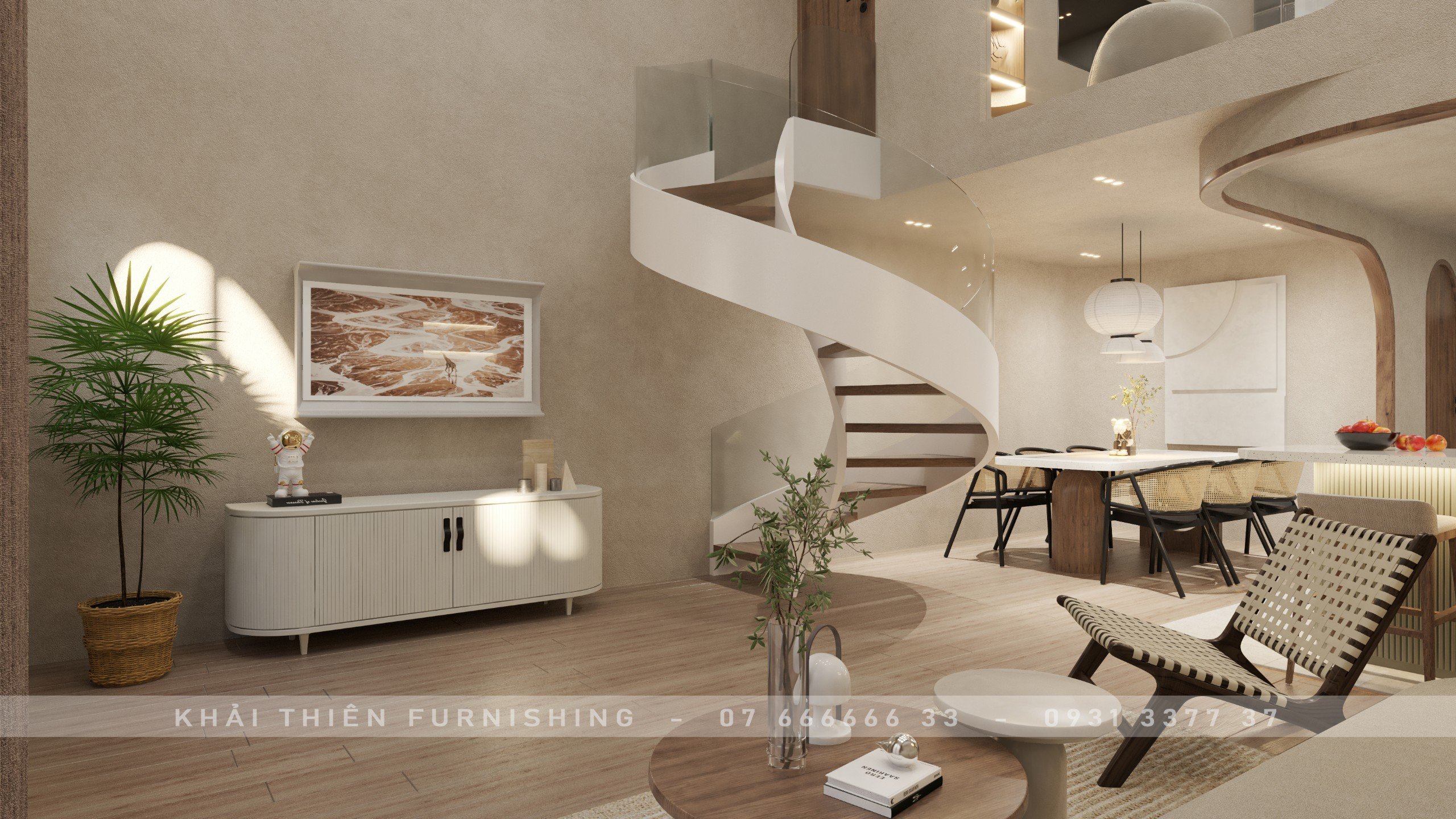 Thiết kế và thi công nội thất Tầng Lửng Nhà Phố Tầng Lửng Quận 1