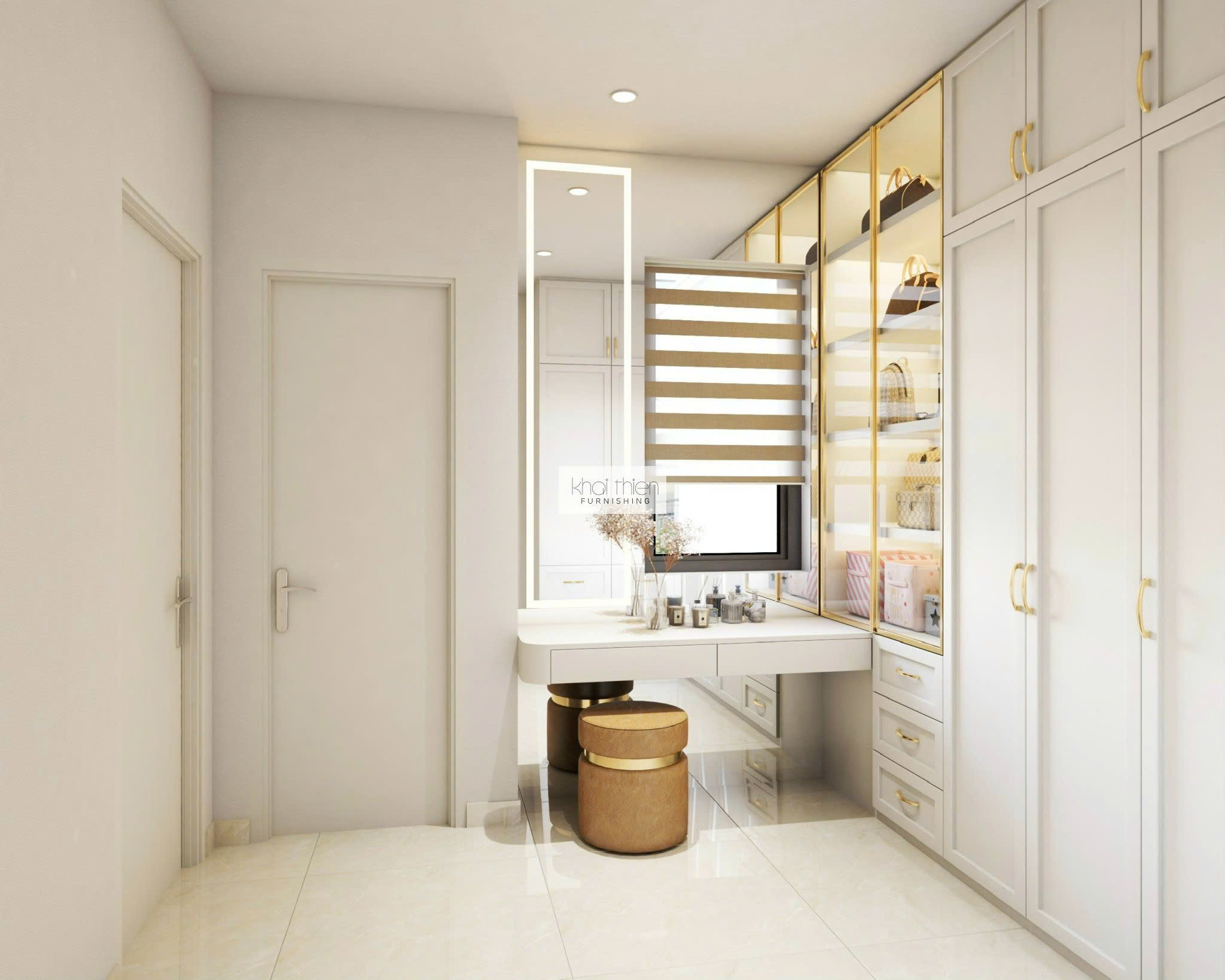 Tủ quần áo kết hợp bàn trang điểm - AC 657