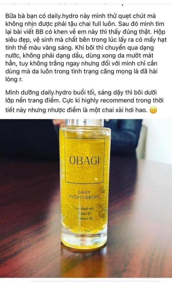 Tinh chất cấp nước phục hồi da Obagi Daily Hydro-Drops