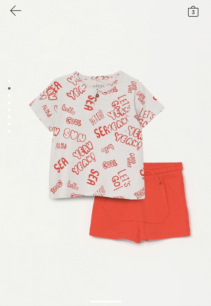 2-PIECE T-SHIRT AND BERMUDA SHORTS SET
