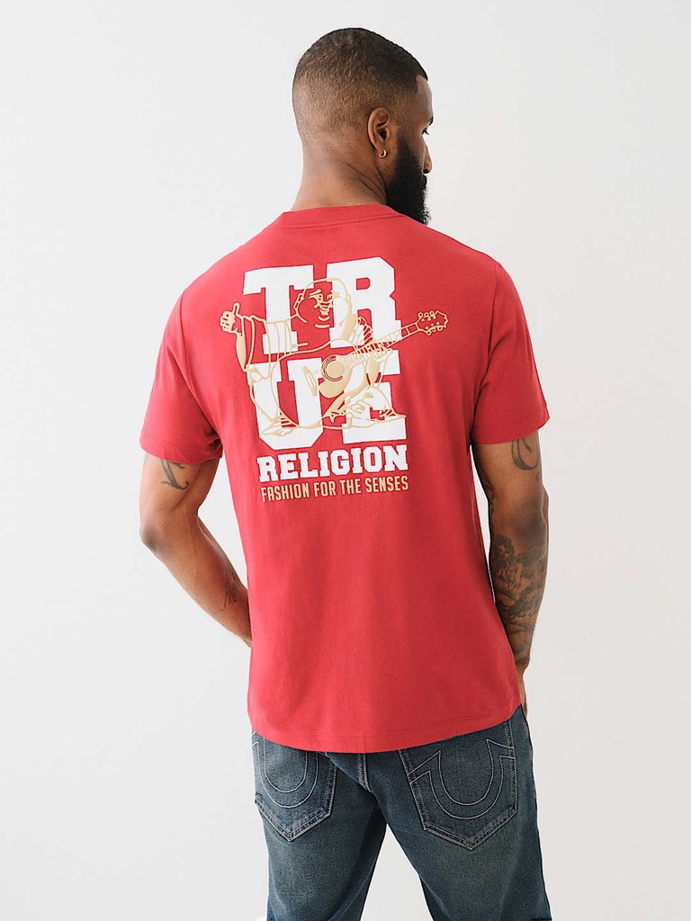 [ TRUE RELIGION ] CUTOUT BUDDHA LOGO TEE