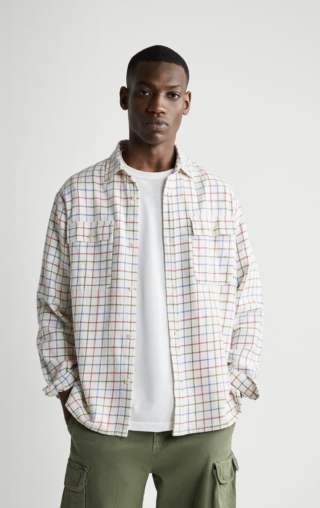 TEXTURED CHECK SHIRT
