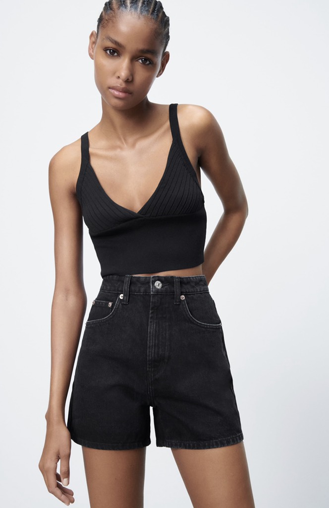 DENIM BERMUDA SHORTS