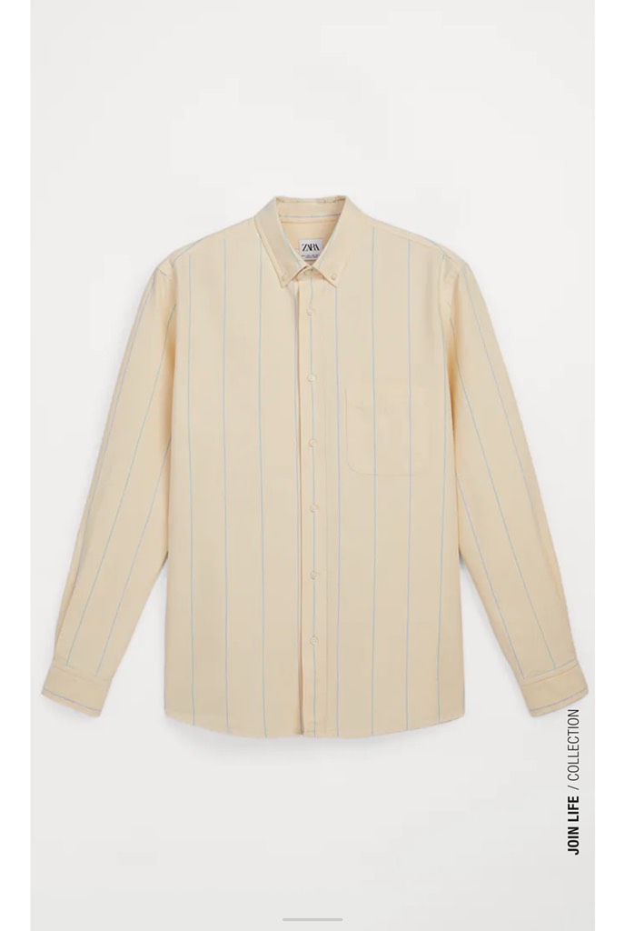 STRIPED OXFORD SHIRT YELLOW