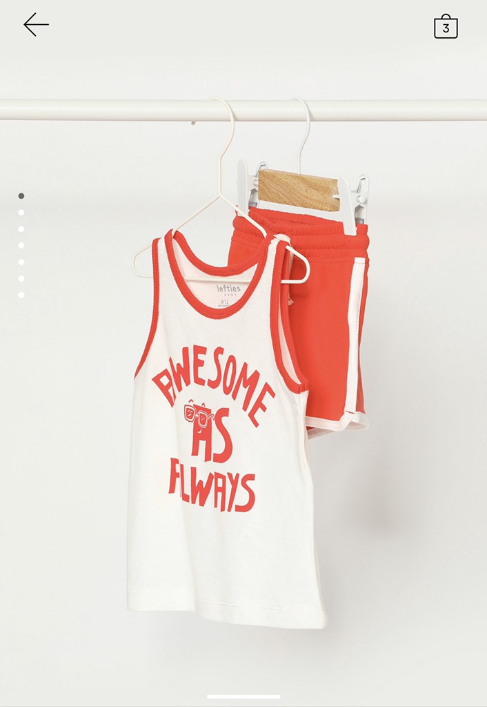 STRAPPY T-SHIRT AND BERMUDA SHORTS SET