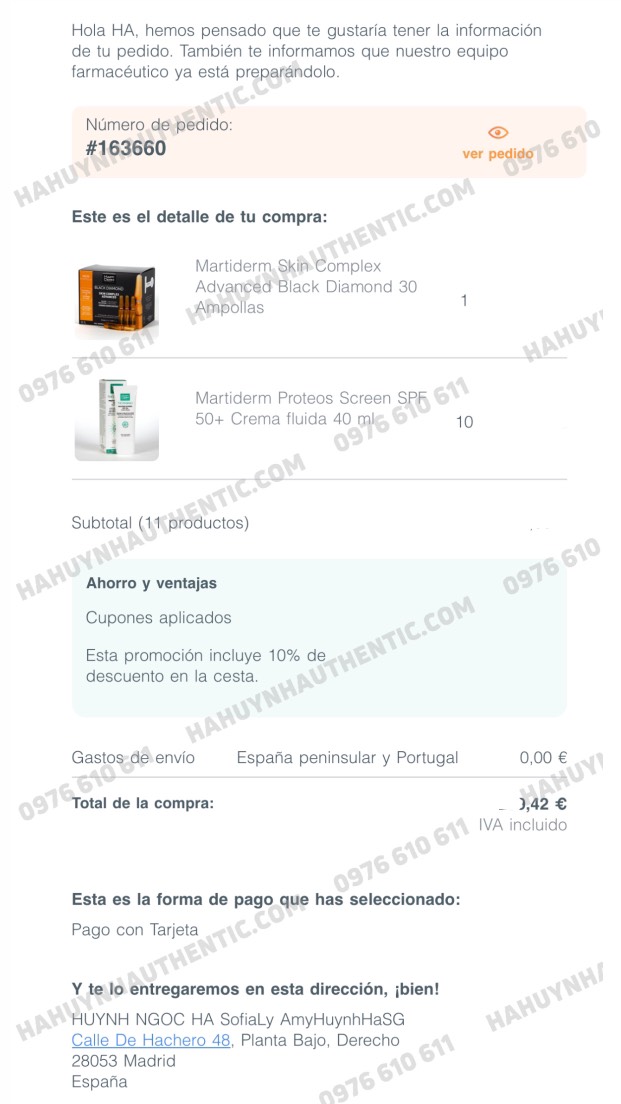 Kem chống nắng phổ rộng, chống lão hoá, ngăn ngừa nám MartiDerm The Originals Proteos Screen SPF50+ Fluid Cream