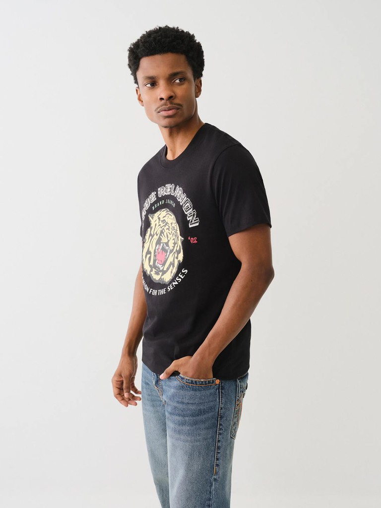 [ TRUE RELIGION ] TIGER GRAPHIC CREW TEE