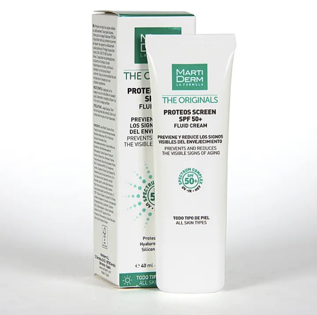 Kem chống nắng phổ rộng, chống lão hoá, ngăn ngừa nám MartiDerm The Originals Proteos Screen SPF50+ Fluid Cream