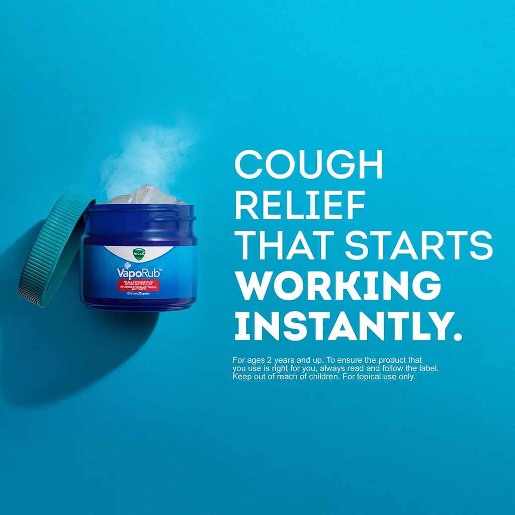Dầu bôi ấm ngực giảm ho Vick VapoRub Vaporizing Ointment