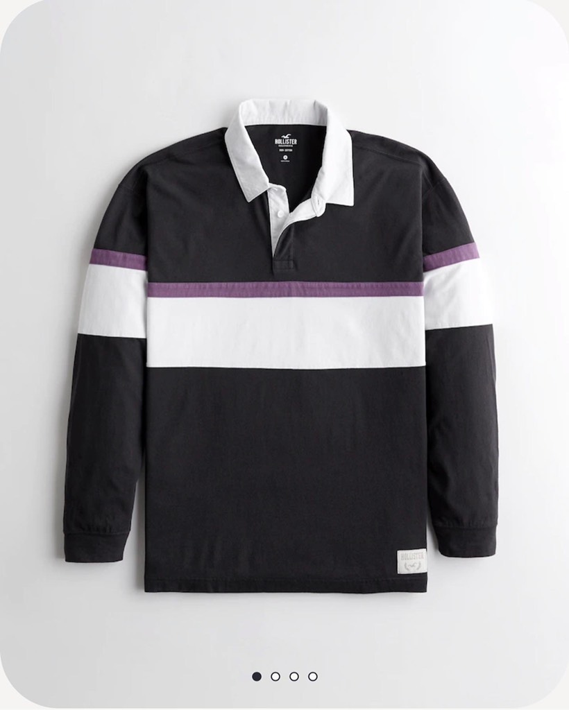 Áo thun nam Hollister Oversized Rugby Polo