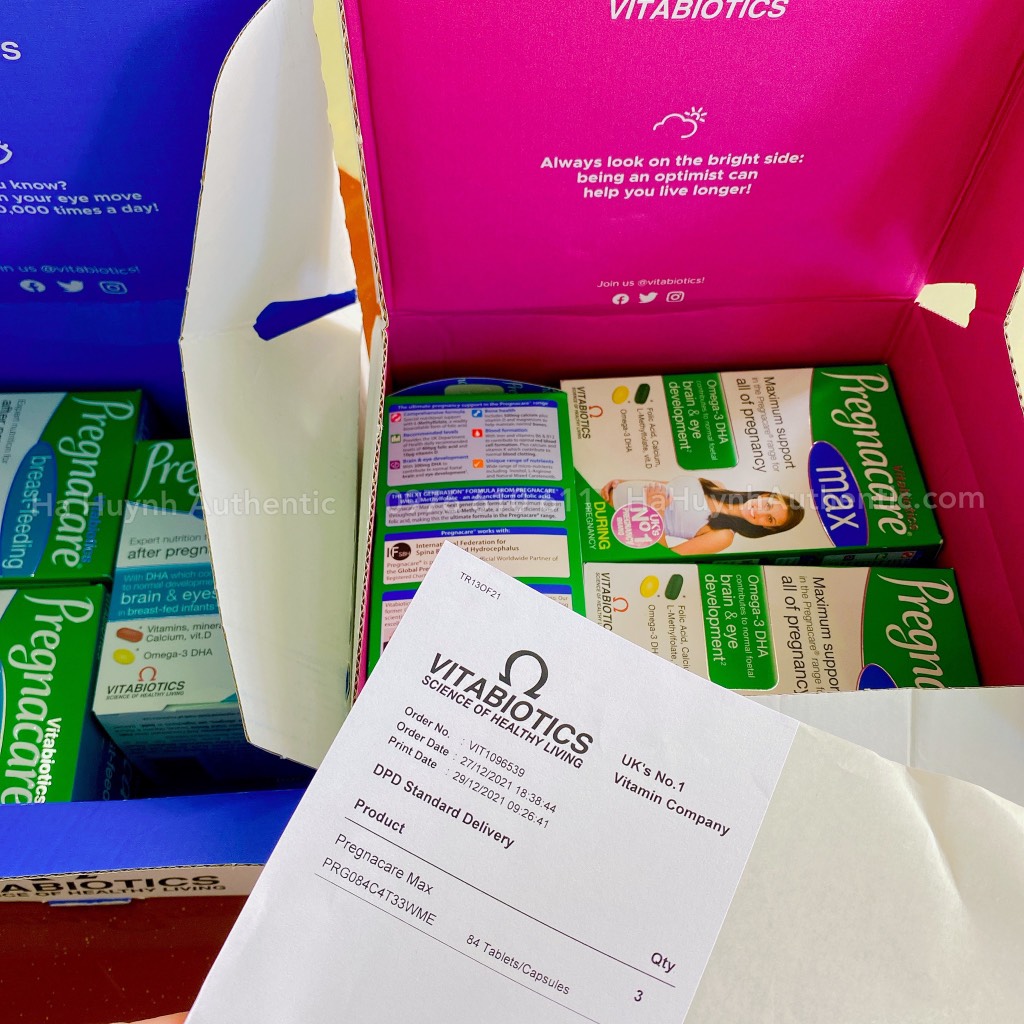 Vitamin Tổng Hợp Cho Mẹ Bầu Pregnacare Max 84 Vien Ha Huỳnh Authentic