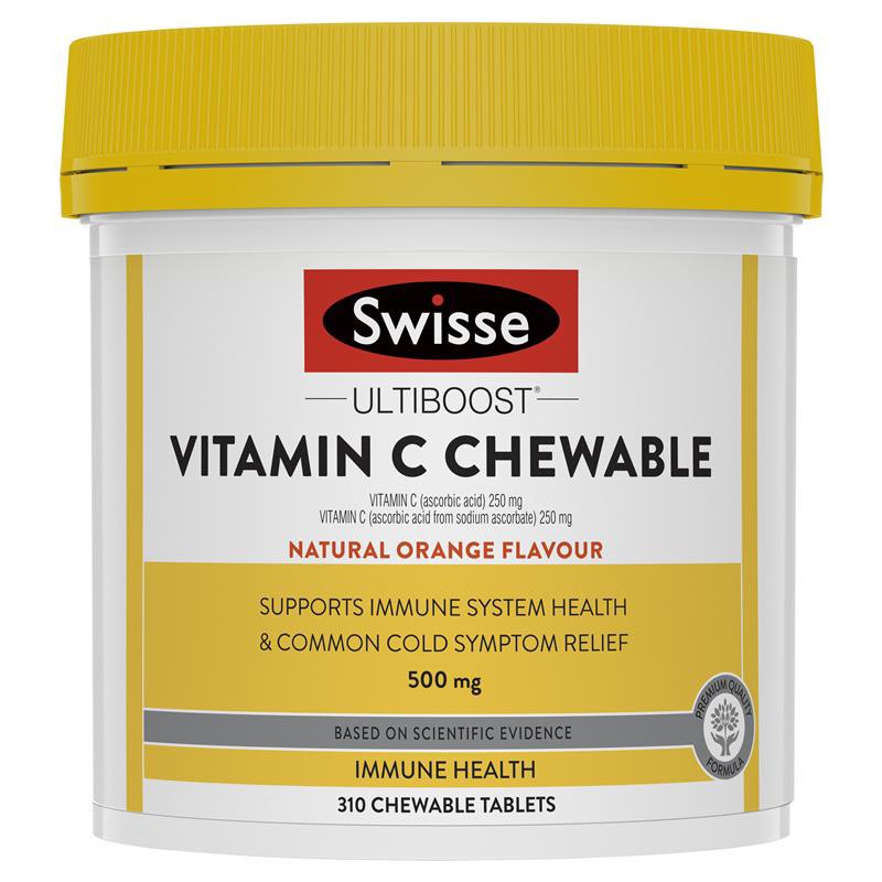 Viên nhai Vitamin C Chewable Swisse 500 mg (310 viên)