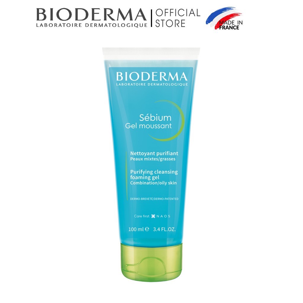 Gel rửa mặt tạo bọt, không chứa xà phòng Bioderma Sebium Gel Moussant - 200ml