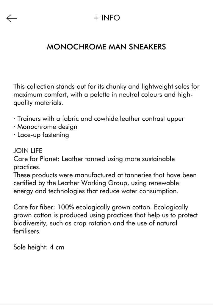 MONOCHROME MAN SNEAKERS