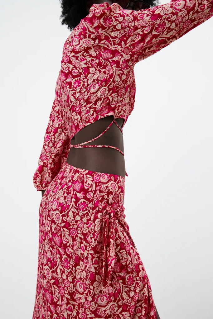 PRINTED SARONG SKIRT