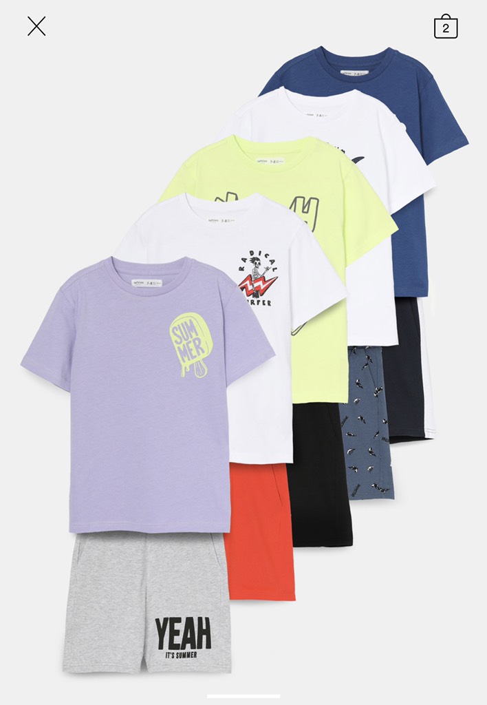 WEEKLY PACK OF 10 GARMENTS (4YEARS - 14YEARS)