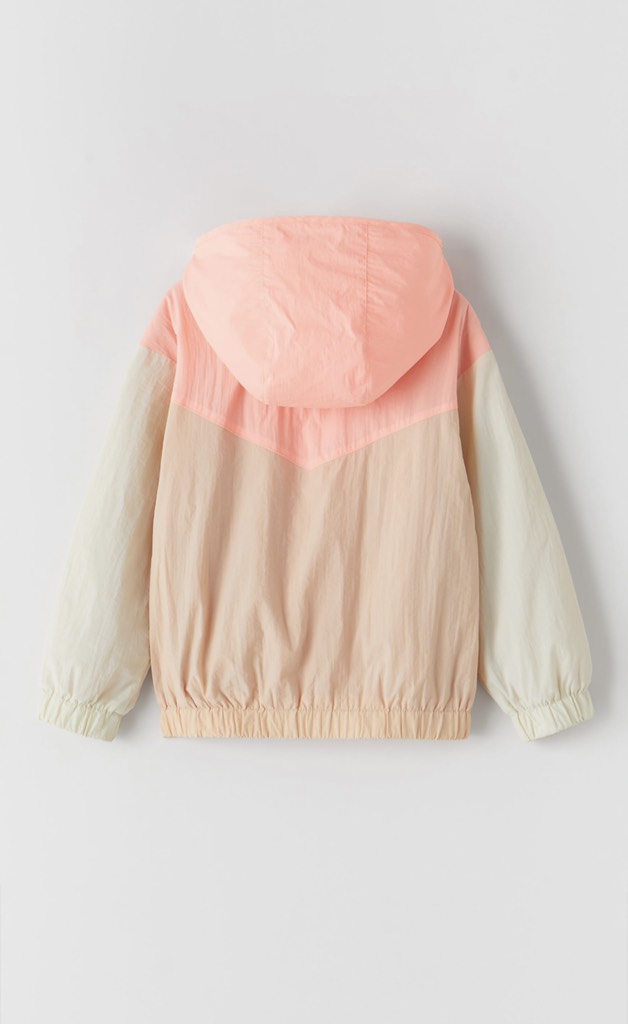 COLOUR BLOCK TECHNICAL RAINCOAT - 13/14Y