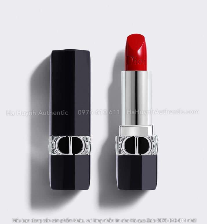 [Bill Pháp] Son Dior Rouge Satin 999 (bản mini 1.5g)