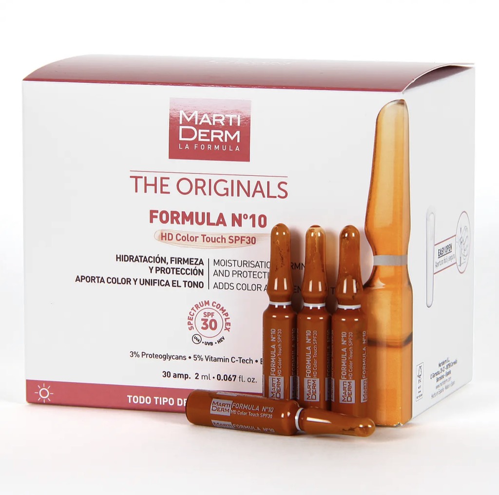 Martiderm The Originals Formula Nº10 SPF 30 HD Color Touch 30 ampoules