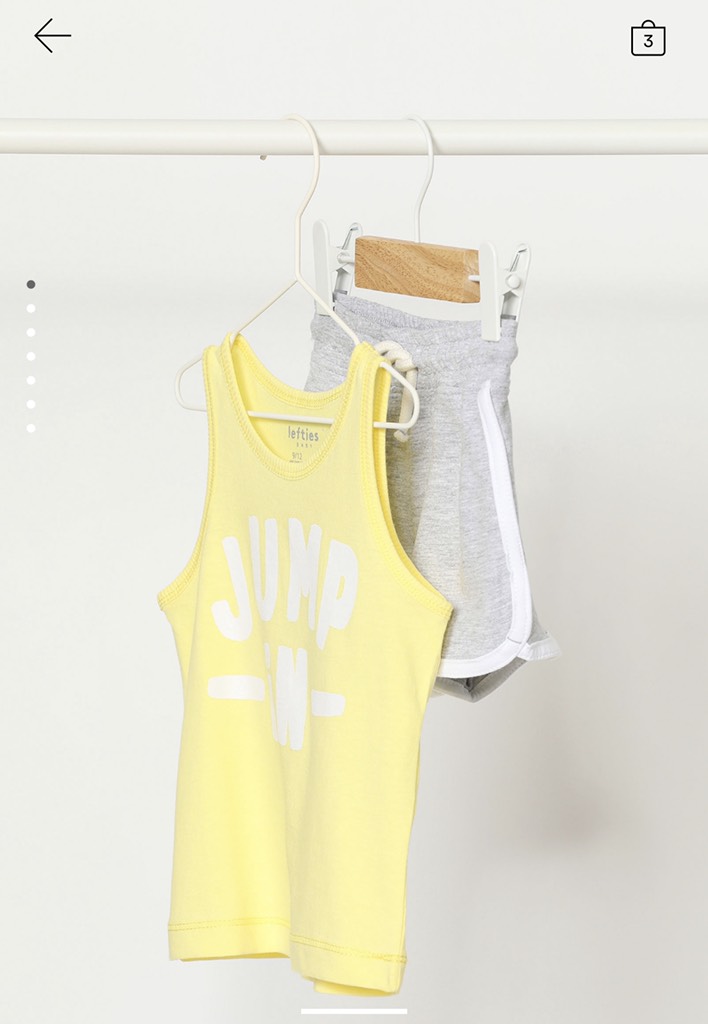 STRAPPY T-SHIRT AND BERMUDA SHORTS SET