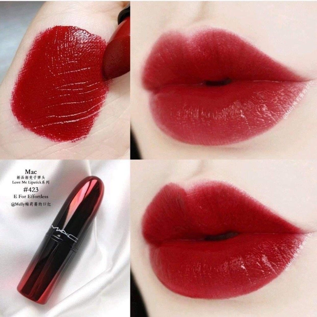 Son MAC Love Me Lipstick Rouge 423 E For Effortless (Đỏ thuần)