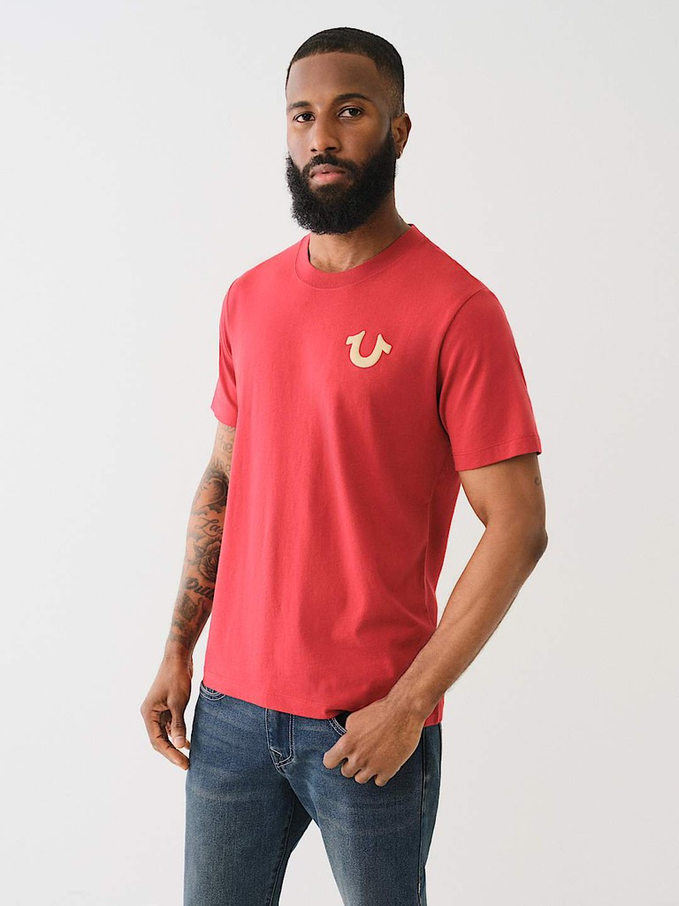 [ TRUE RELIGION ] CUTOUT BUDDHA LOGO TEE
