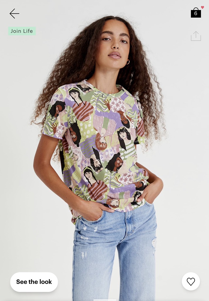 Áo thun nữ 𝐏𝐮𝐥𝐥&𝐁𝐞𝐚𝐫 (𝐏&𝐁) All-over ‘chicas’ print T-shirt