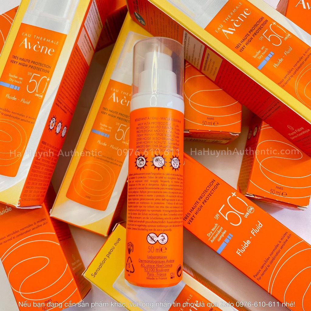 Kem chống nắng Avène Sun Care Fluid SPF50+ 50ml