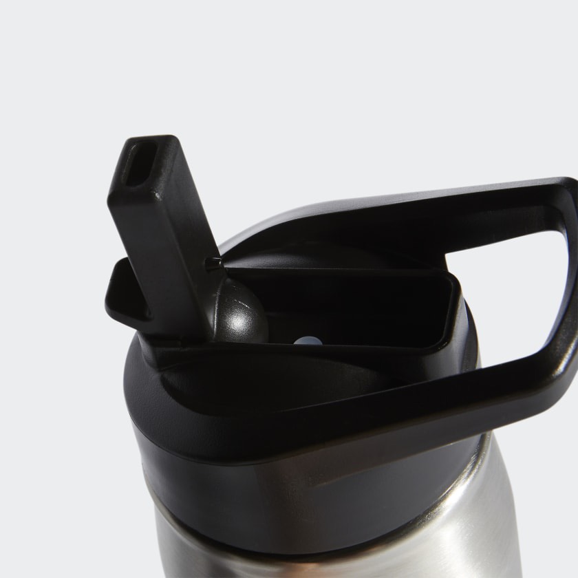 STEEL STRAW METAL BOTTLE 600 ML