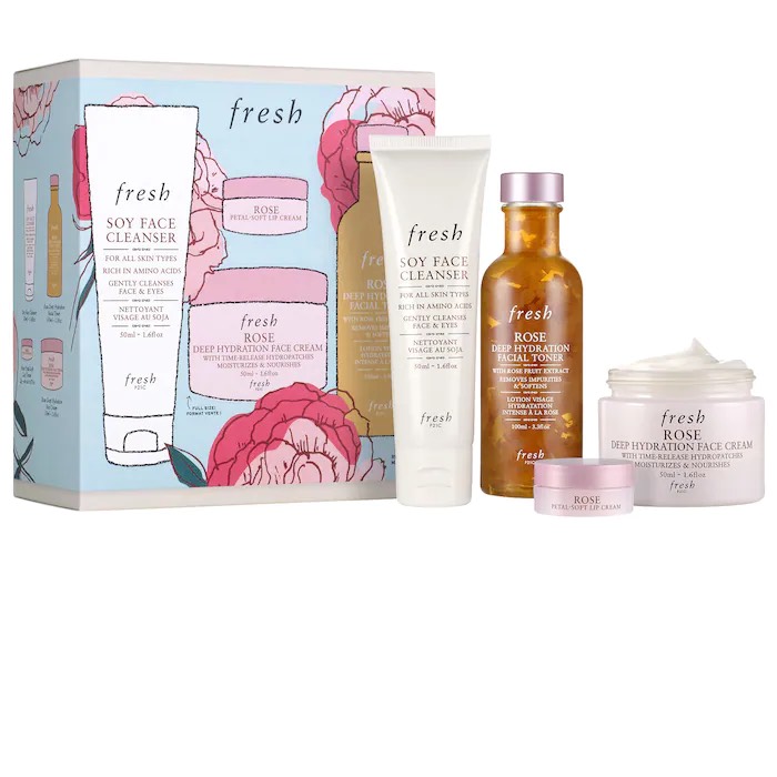 Rose Deep Hydration Skincare Gift Set