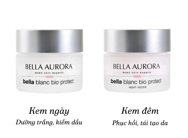 Kem Dưỡng Ngày Làm Sáng Da, Kiềm Dầu Bella Aurora Bella Blanc Bio-protect Illuminating Day Cream SPF 15 (50ml)