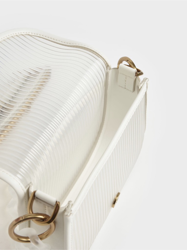 Acrylic Chain Handle Crossbody Bag