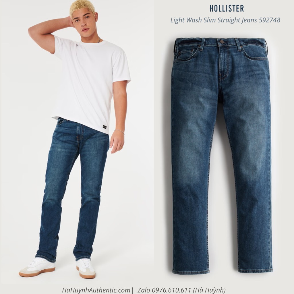 Quần Hollister - Straight Jeans