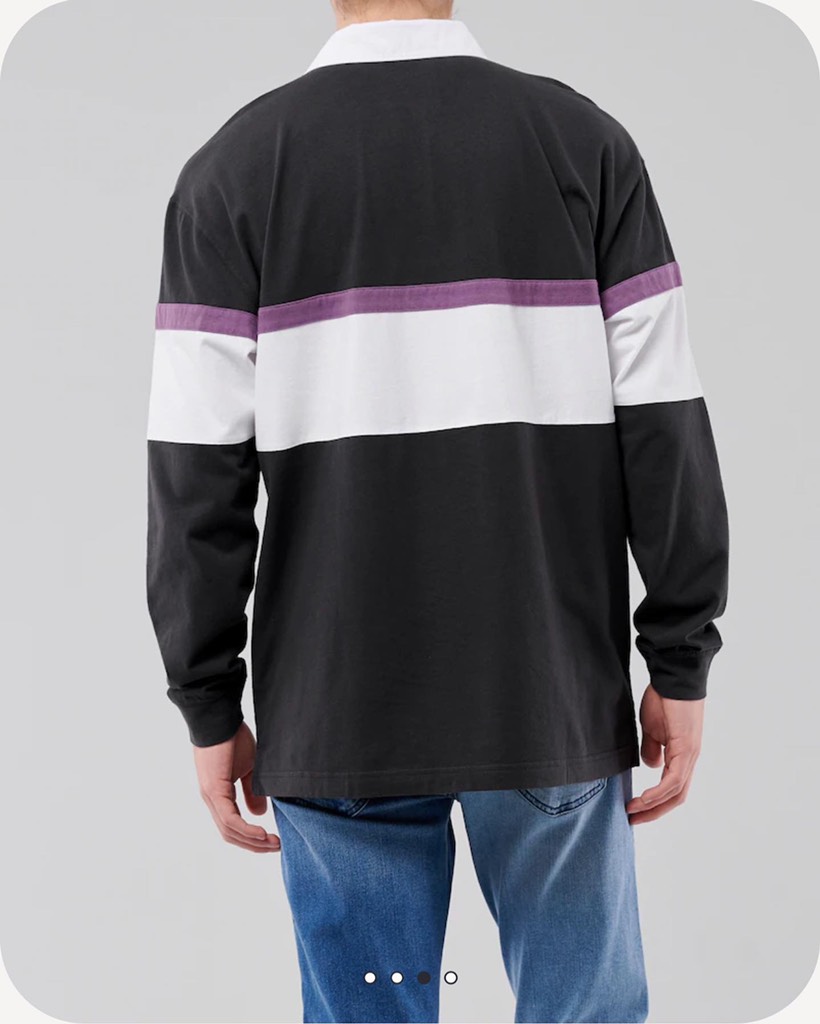 Áo thun nam Hollister Oversized Rugby Polo