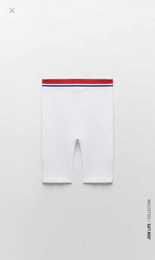 SEAMLESS CYCLING SHORTS WITH STRIPE DETAIL OYSTER WHITE