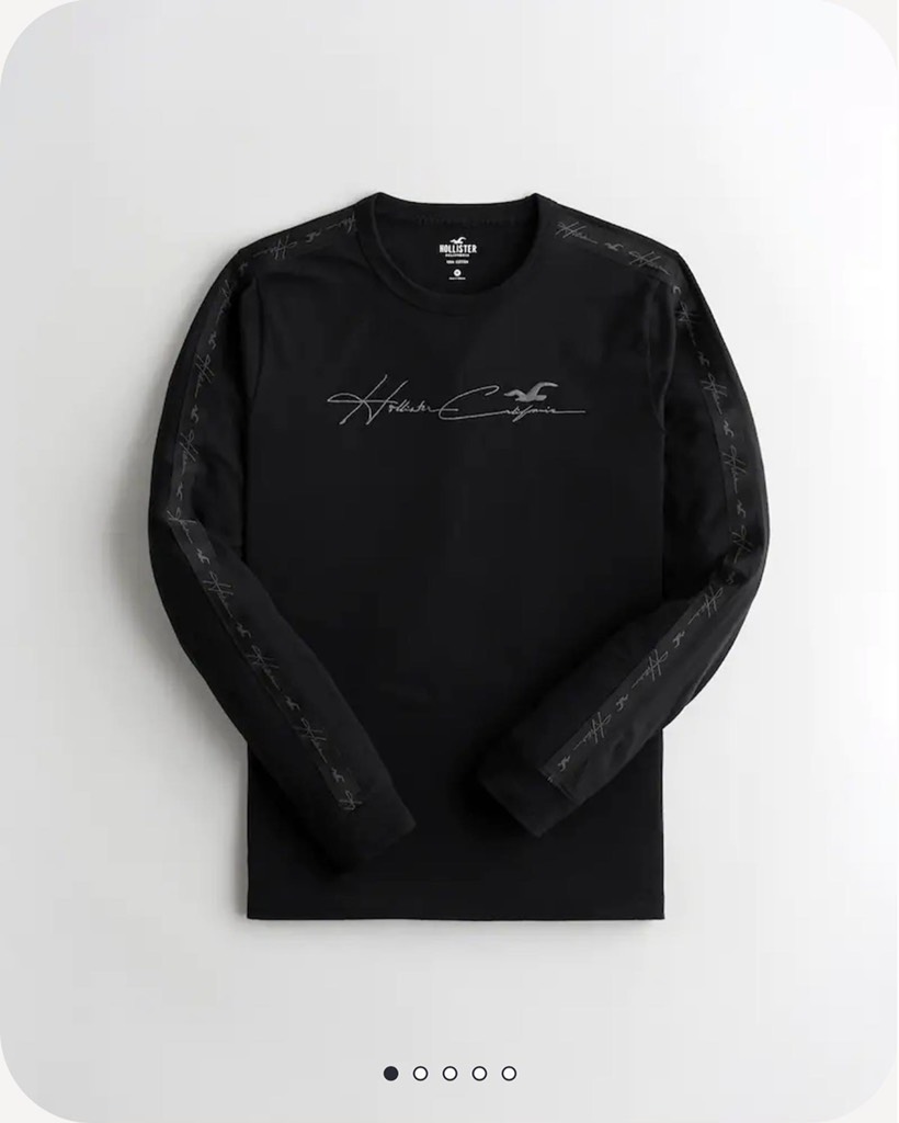 Áo thun nam Hollister Taped Signature Logo Graphic Tee