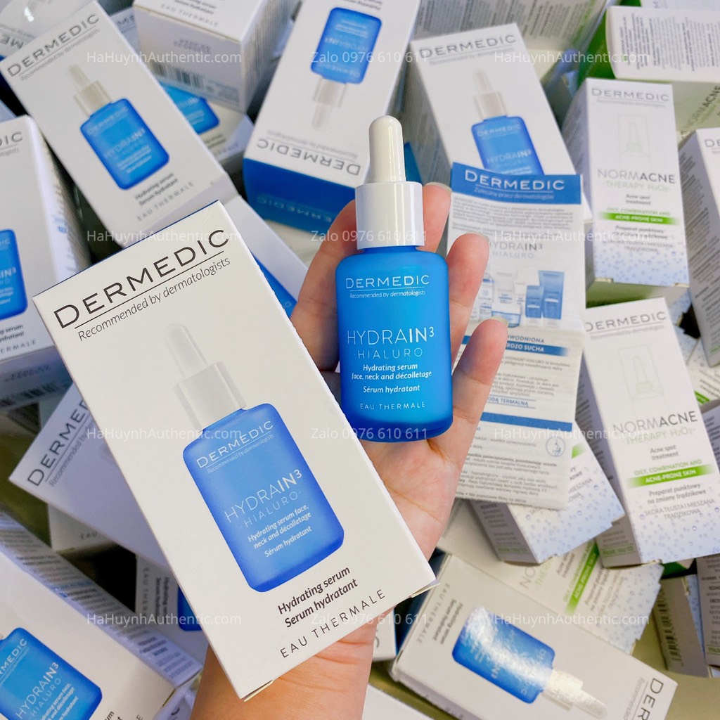 Serum cấp ẩm dành cho da khô, mất nước DERMEDIC HYDRAIN3 HIALURO