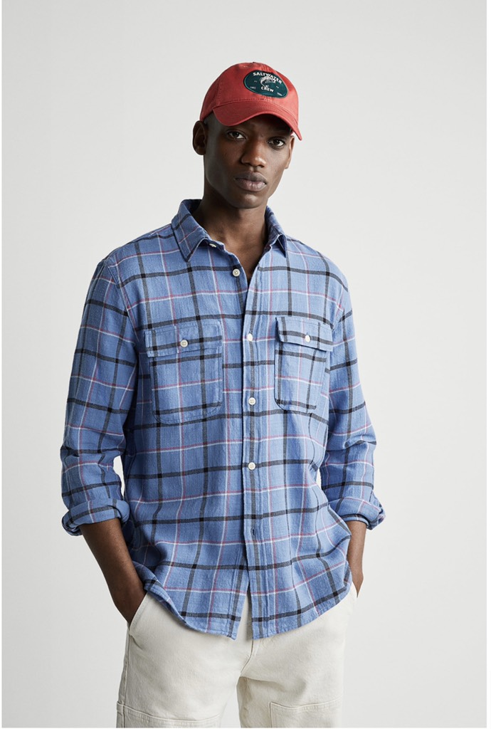 TEXTURED CHECK SHIRT