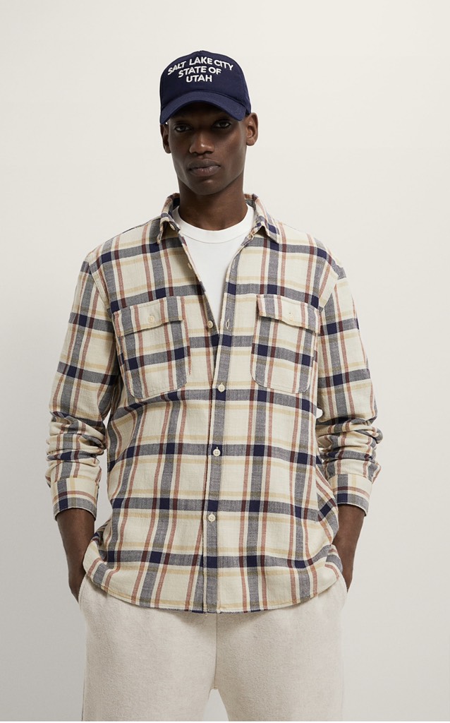 TEXTURED CHECK SHIRT