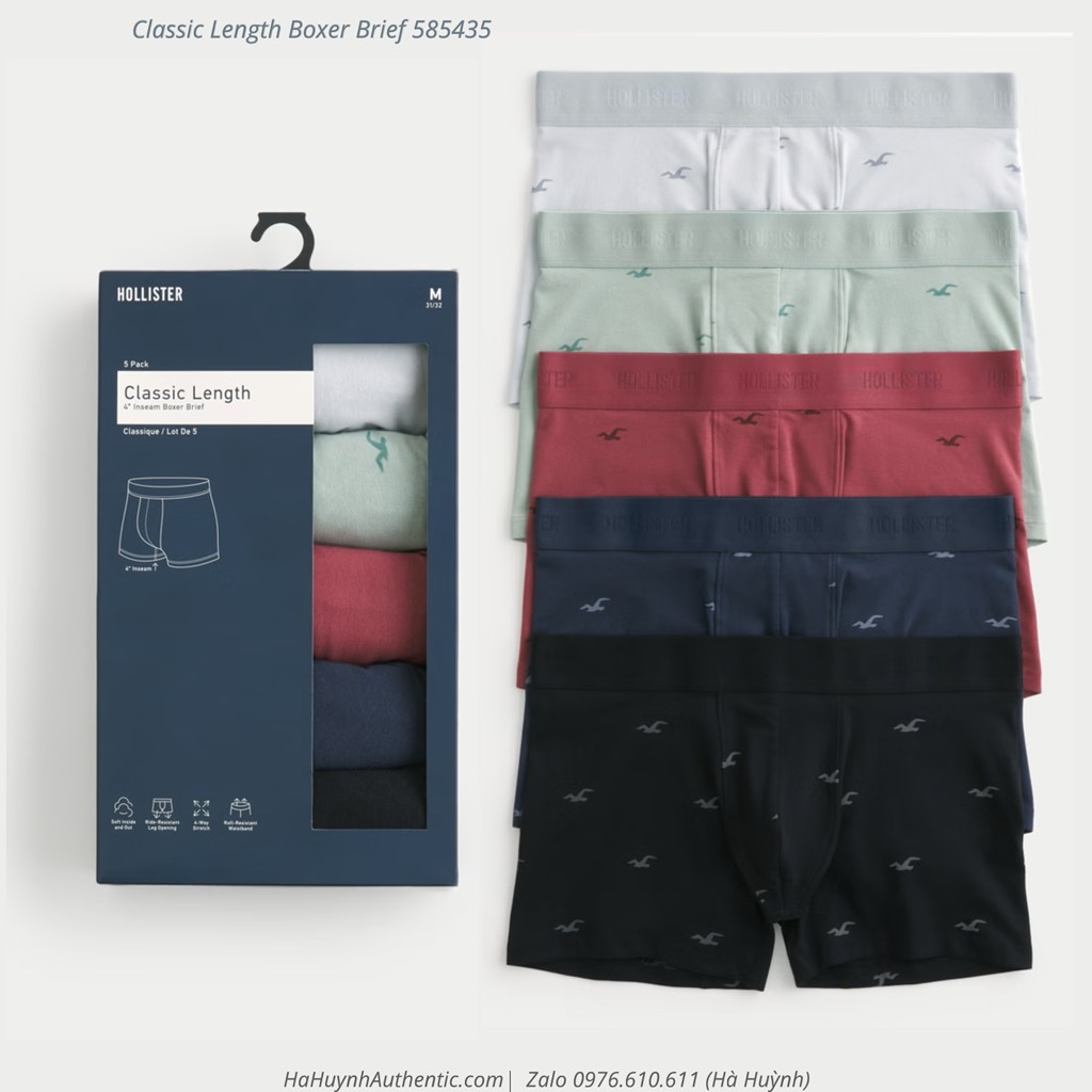 [ Hollister ] Classic Length Boxer Brief 585435