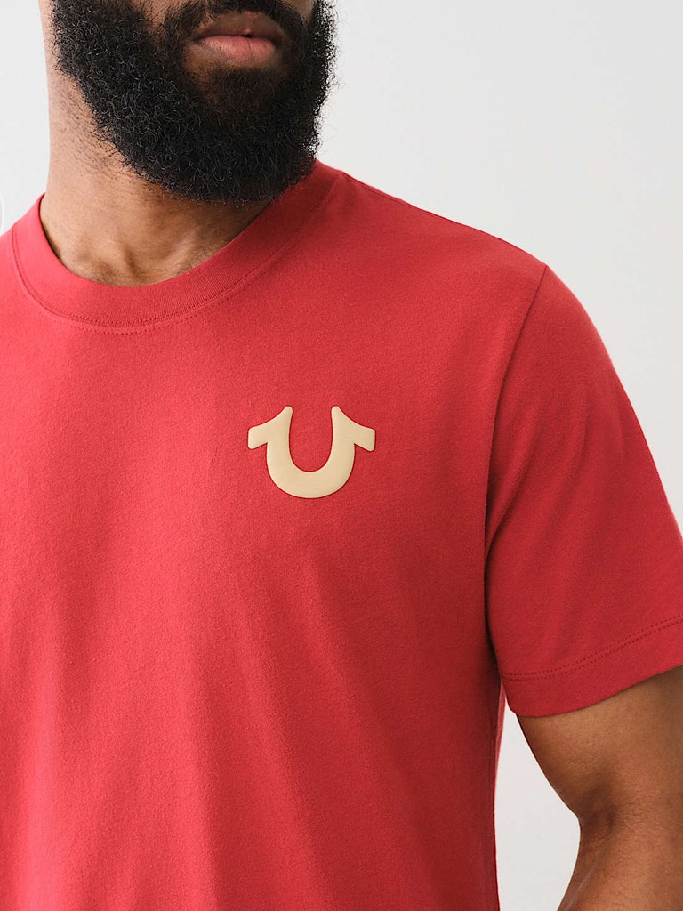 [ TRUE RELIGION ] CUTOUT BUDDHA LOGO TEE