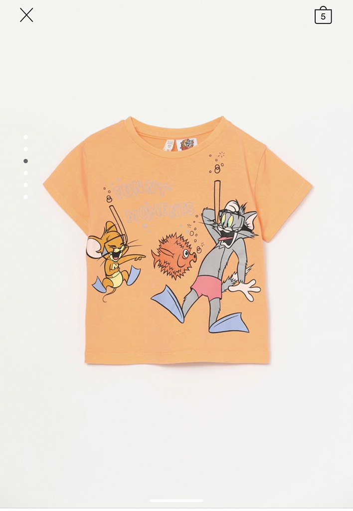 TOM & JERRY © &™ WBEI T-SHIRT AND BERMUDA SHORTS SET