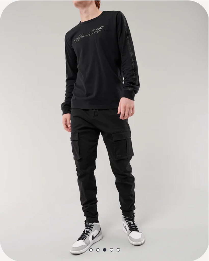 Áo thun nam Hollister Taped Signature Logo Graphic Tee