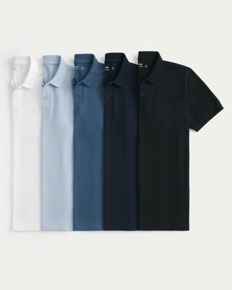 Hollister Icon Polo 5-Pack