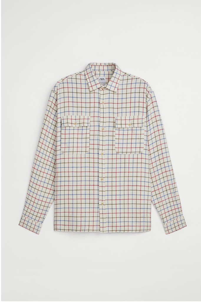 TEXTURED CHECK SHIRT