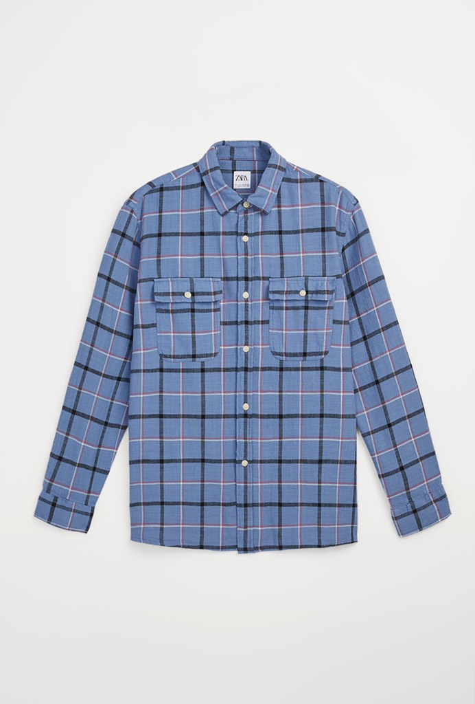 TEXTURED CHECK SHIRT